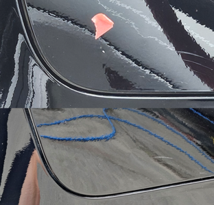 Model 3 Rear Quarter Panel Chip Repair